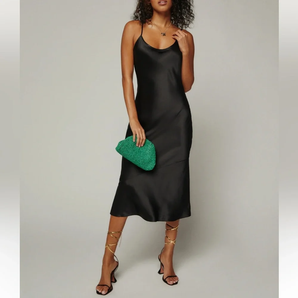 Reformation dress size 4 Alisal dress in Black - Picture 4 of 4